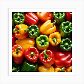 Colorful Peppers 55 Art Print