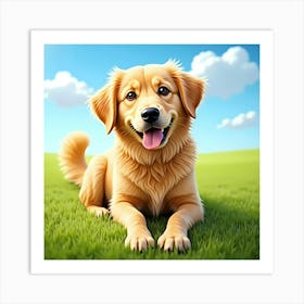 Golden Retriever 10 Art Print