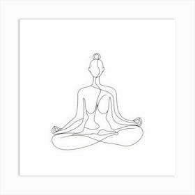 Meditating Woman 2 Art Print