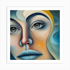 Face Of A Woman 1 Art Print