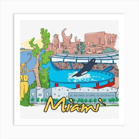 Miami Zoo Art Print