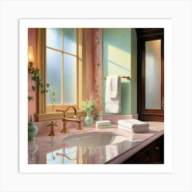 Bathroom Painting Art Print