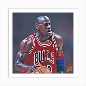 Craiyon 150115 Michael Jordan As Lebron James Art Print