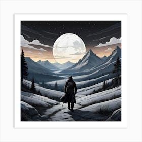 Hunter In The Wild Art Print