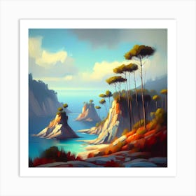 Landscape Painting 136 Art Print