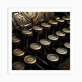 Old Typewriter 4 Art Print