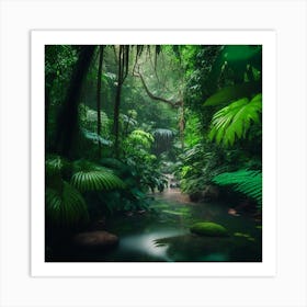 Tropical Rainforest Art Print