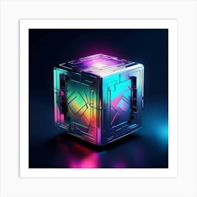 Cube Of Light 1 Art Print