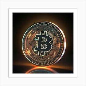 Bitcoin Coin 4 Art Print