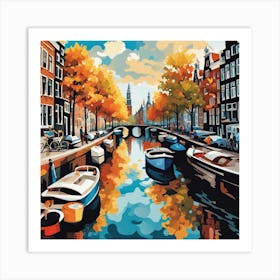 Amsterdam Canal 1 Art Print