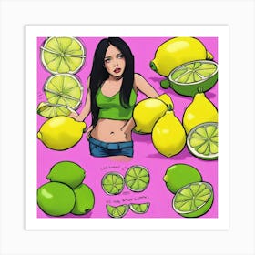 Lemon Girl Art Print