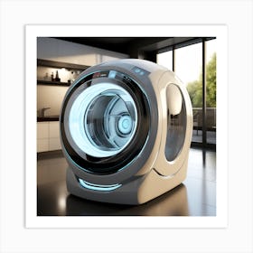 Futuristic Washing Machine Art Print