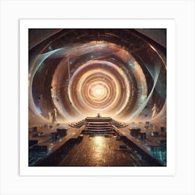 Futuristic Spaceship 20 Art Print