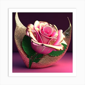 Pink Rose 1 Art Print