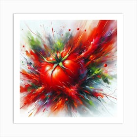 Tomato Explosion Art Print