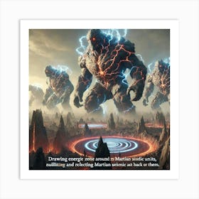 Elder Elementals Stabilizing Battlefield Art Print