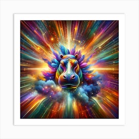 Hippopotamus Spirit Art Print