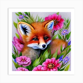 Beautiful Little Fox Art Print