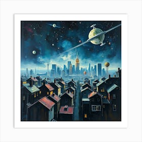 Space City 1 Art Print