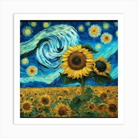 Sunflowers 2 Art Print