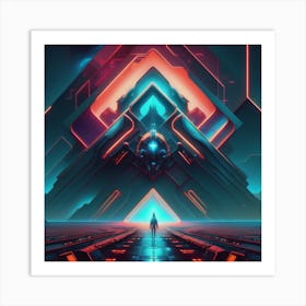 Electronic Universe Art Print