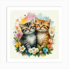 Cute Kittens 1 Art Print