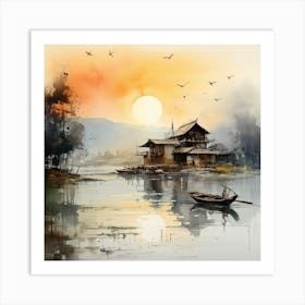 Oil painting Art Print