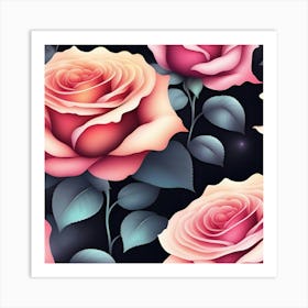 Rose Art Art Print