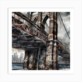 Brooklyn Bridge 3 Art Print