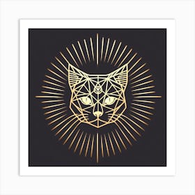 Golden Cat Art Print