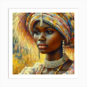 African Woman 14 Art Print