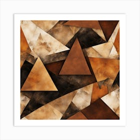 Abstract Triangles 11 Art Print