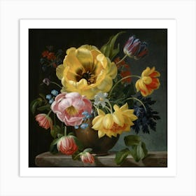 Flowers In A Vase 17 Art Print