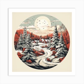 Winter Landscape 10 Art Print