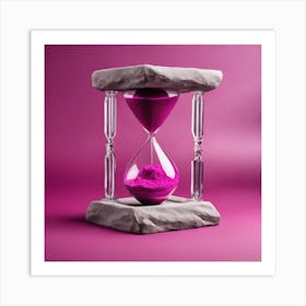 Hourglass Stock Videos & Royalty-Free Footage 1 Art Print