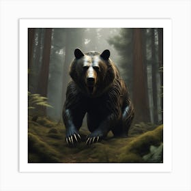 Bear In The Forest 29 Art Print