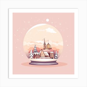 Lucerne Switzerland Snowglobe Art Print