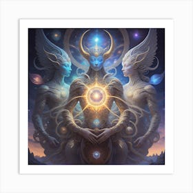 Myths Of The Cosmos Art Print