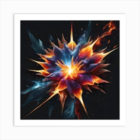 Fire And Flames 1 Art Print