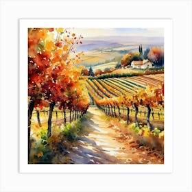 Tuscan Vineyard 6 Art Print