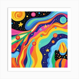 Cosmic Kaleidoscope Art Print