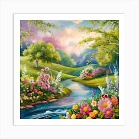 Beautiful Garden 1 Art Print