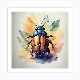 Beetle Illustration Art Print