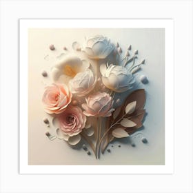 Paper Flowers Art Print