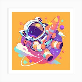 Astronaut In Space 17 Art Print