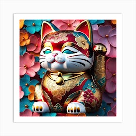 Lucky Cat 2 Art Print