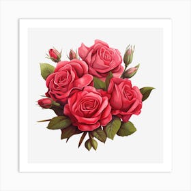 Bouquet Of Roses 8 Art Print