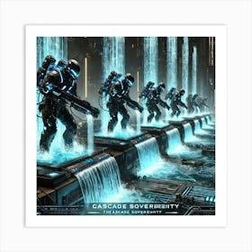 Cascade Sovereignty Scifi Aquashapers Art Print