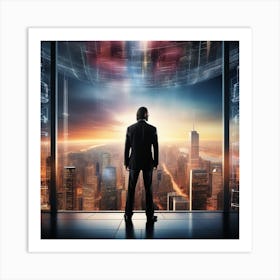 Man In A Suit 13 Art Print