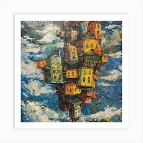 Floating Houses Art Print